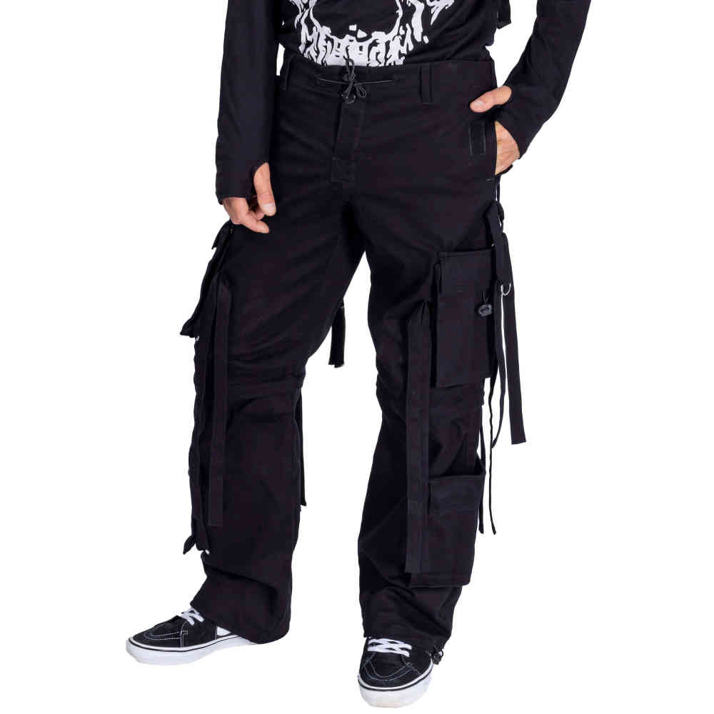 Poizen Industries - Utopia Wide leg trousers - Black